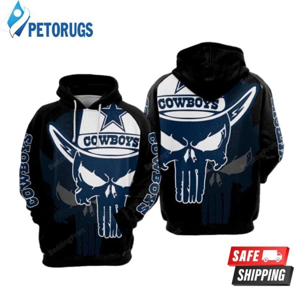 31096 Dallas Cowboys Skull Nfl Champions 3D Hoodie