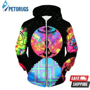 Alien Meditate Up 3D Hoodie