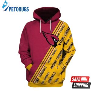 Arizona Cardinals Ncaa Football Many Logo Arizona Cardinals Arizona Cardinals 3D Hoodie