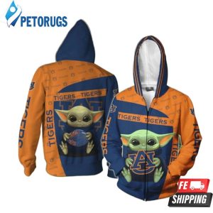 Auburn Tigers Yoda 3D Hoodie