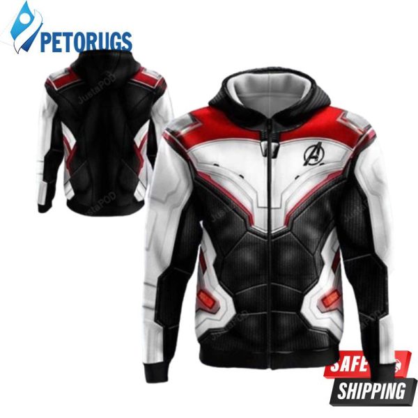 Avengers 4 Endgame Quantum Realm Advanced Tech Cosplay Costumes 3D Hoodie