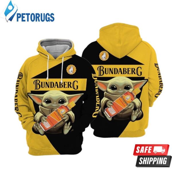 Baby Yoda Rum Bundaberg 3D Hoodie