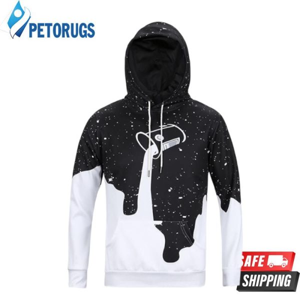 Black & White Galaxy 3D Hoodie