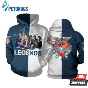 Bon Jovi Legend Signed 3D Hoodie