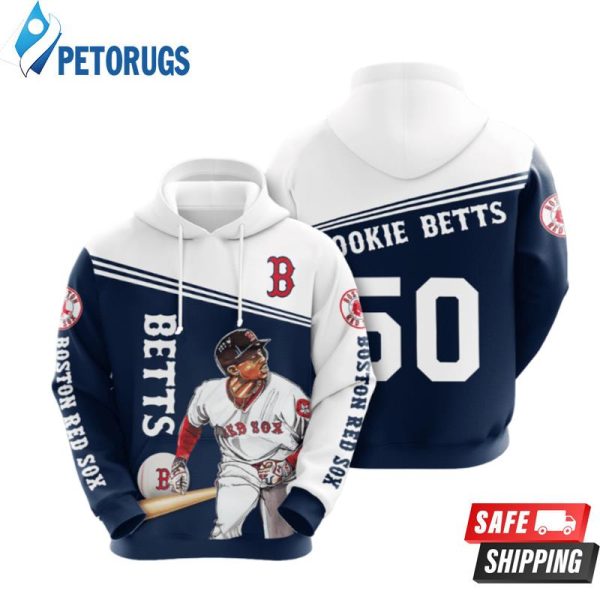 Boston Red Sox Betts 50 3D Hoodie