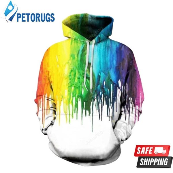 Brand New S Women Men Tracksuits Color Paint Mens Tops Couple 3D Hoodie