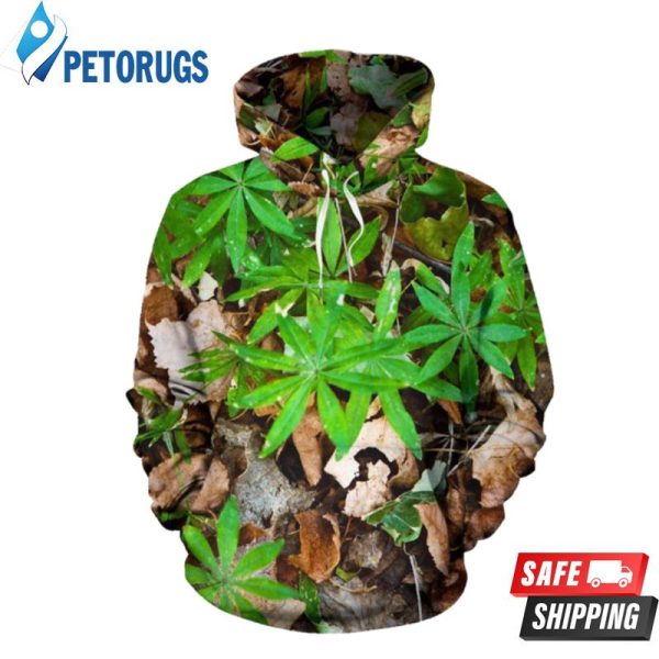 Camouflage Realistic Tree Fresh 3D Hoodie