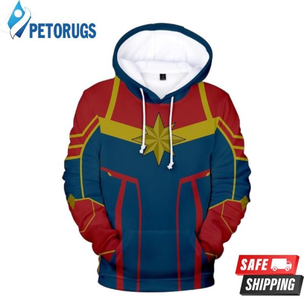 Captain Marvel Carol Danvers Csos904 3D Hoodie