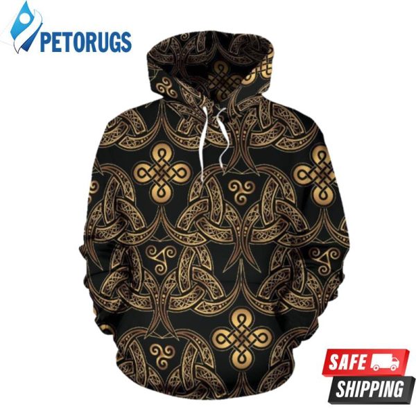 Celtic Knot Gold 3D Hoodie