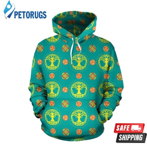 Celtic Tree Of Life Pattern 3D Hoodie