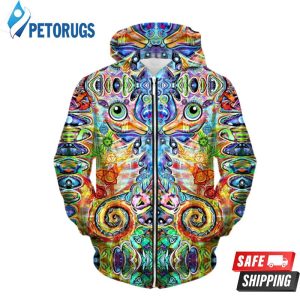 Chakra Seahorse Up 3D Hoodie