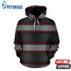 Checkered Flag Red Line Style 3D Hoodie