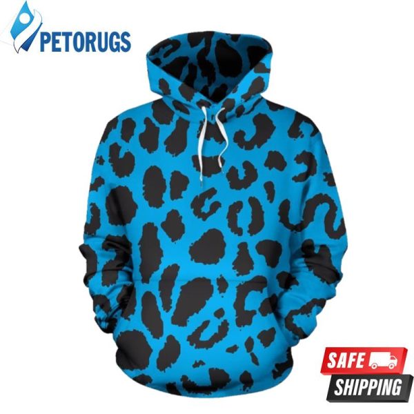 Cheetah Blue Pattern 3D Hoodie