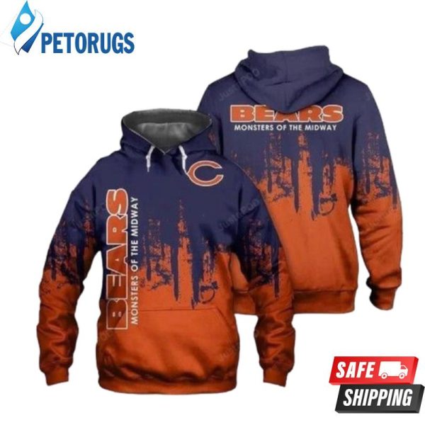 Chicago Bears 3D Hoodie