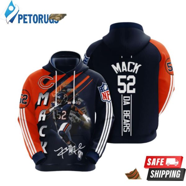 Chicago Bears Khalil Mack 3D Hoodie