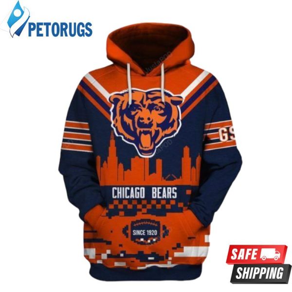 Chicago Bears Ncaa Football Anniversary Chicago Bears Chicago Bears 3D Hoodie