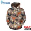 Chicken Evolution Pattern 3D Hoodie