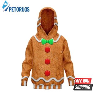 Christmas Gingerbread Kids 3D Hoodie