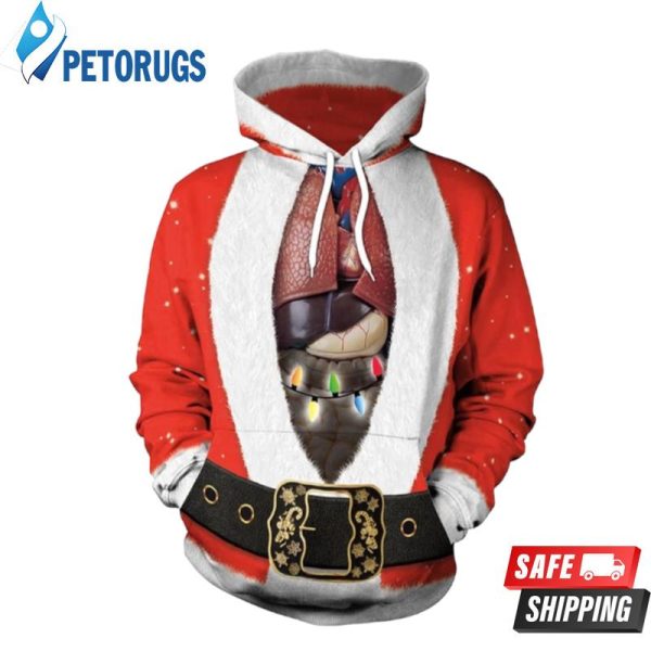 Christmas Santa Costume 3D Hoodie