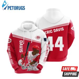 Cincinnati Reds Eric Davis 3D Hoodie