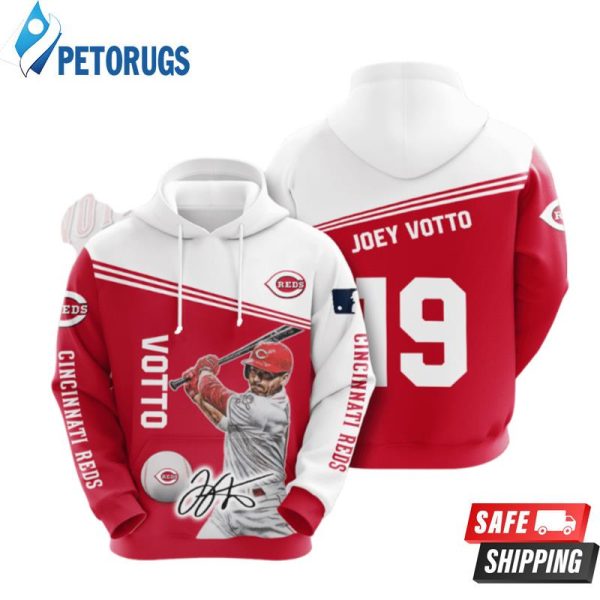 Cincinnati Reds Joey Votto 3D Hoodie