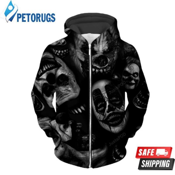 Clowns Up 3D Hoodie