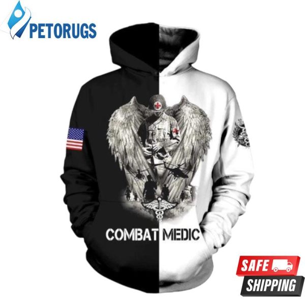 Combat Medic Usa 3D Hoodie