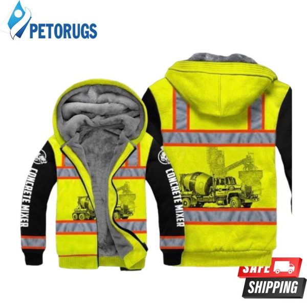 Concrete Mixer Safety 3D Hoodie