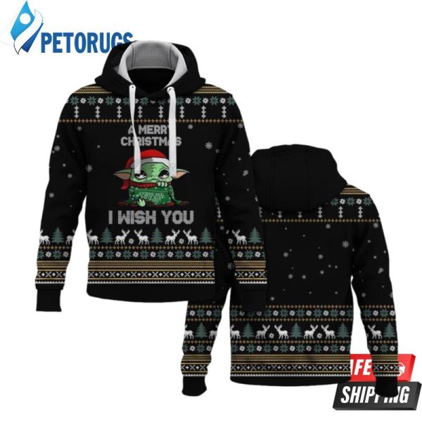 Customaz Sws Yoda A Merry Christmas 3D Hoodie