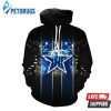 Dallas Cowboys Blue Strip And Pered Custom Dallas Cowboys Graphic 3D Hoodie