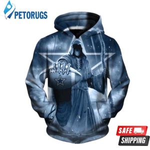 Dallas Cowboys Death Skull And Pered Custom Dallas Cowboys Graphic 3D Hoodie