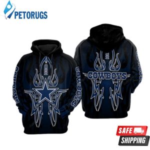 Dallas Cowboys Nfl Football Black Dallas Cowboys 3D Hoodie