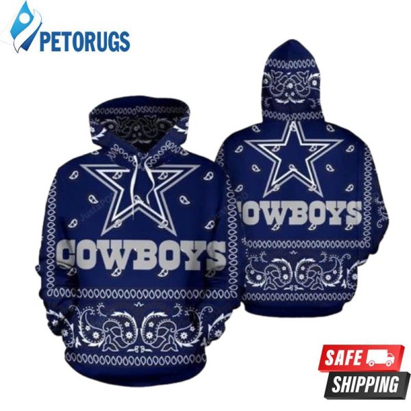 Dallas Cowboys Nfl Football Blue Dallas Cowboys 1 3D Hoodie