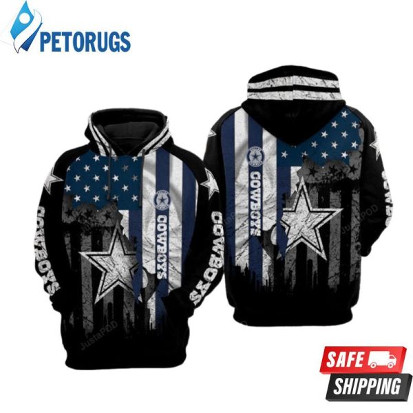 Dallas Cowboys Nfl Football Flag American Dallas Cowboys 2 3D Hoodie