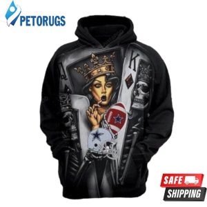 Dallas Cowboys Poker And Pered Custom Dallas Cowboys Graphic 3D Hoodie