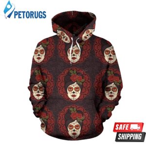 Day Of The Dead Mexican Girl 3D Hoodie