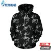 Deer Skeleton Pattern 3D Hoodie