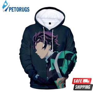 Demon Slayer Tanjiro Kamado Kimetsu No Yaiba 3D Hoodie