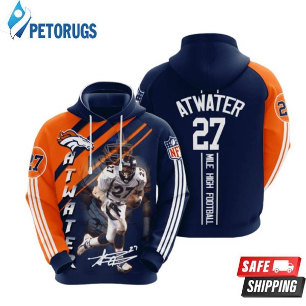 Denver Broncos Steve Atwater 3D Hoodie