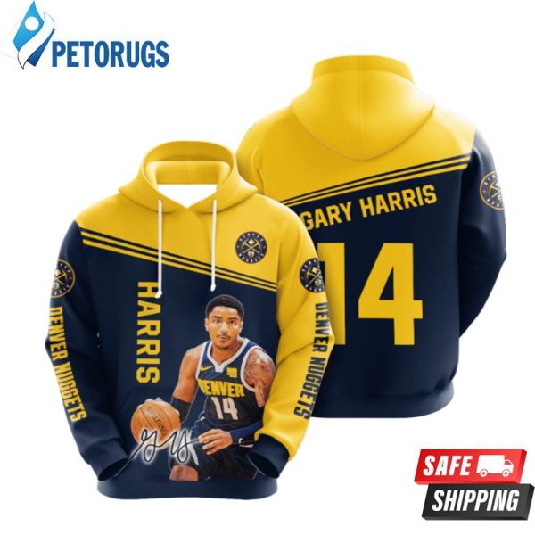 Denver Nuggets Gary Harris 3D Hoodie