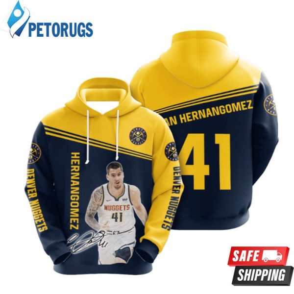 Denver Nuggets Juan Hernangomez 1 3D Hoodie