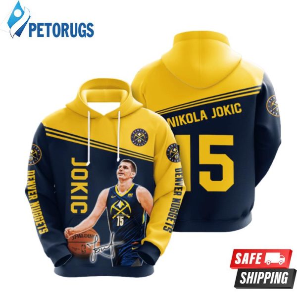 Denver Nuggets Nikola Joki 1 3D Hoodie