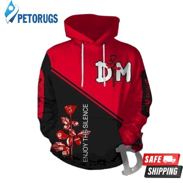 Depeche Mode Enjoy The Silence Rose 3D Hoodie