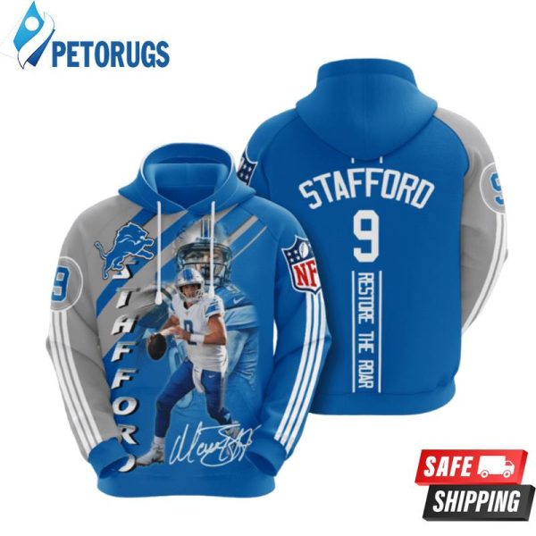 Detroit Lions Matthew Stafford 1 3D Hoodie