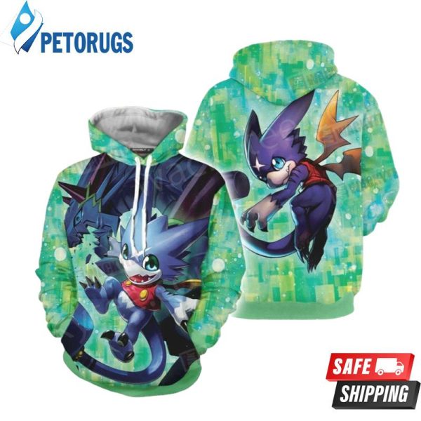 Digimon Gumdramon 3939 3D Hoodie