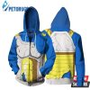 Dragon Ball Z Vegeta Battle Cosplay 3D Hoodie