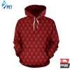 Dragons Red Skin Texture 3D Hoodie