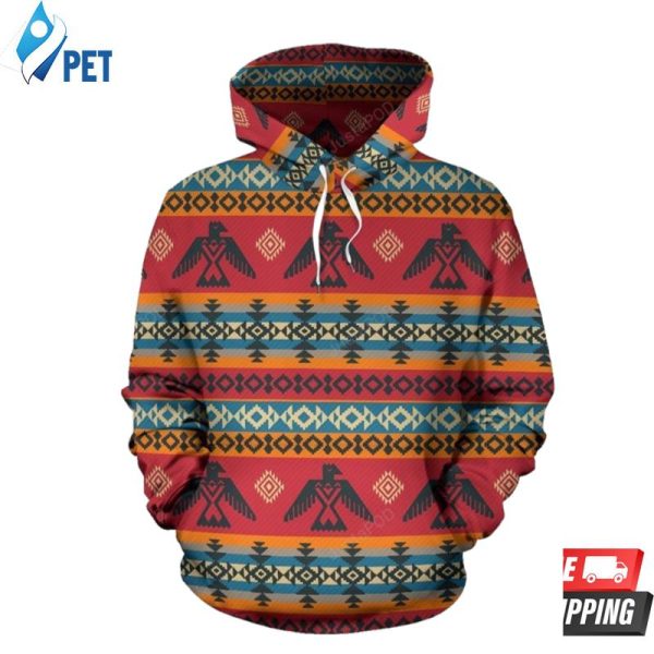 Eagles Native American 3D Hoodie