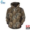 Elegant Gold Leaf 3D Hoodie