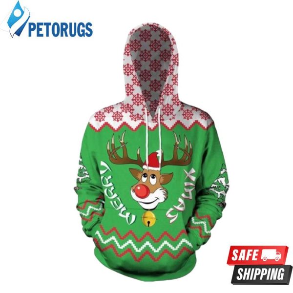 Fashion Reindeer 3D Hoodie